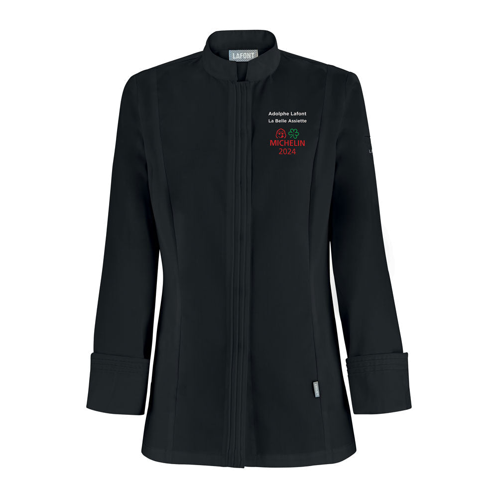 CRISTAL Chaqueta de chef de manga larga para mujeres