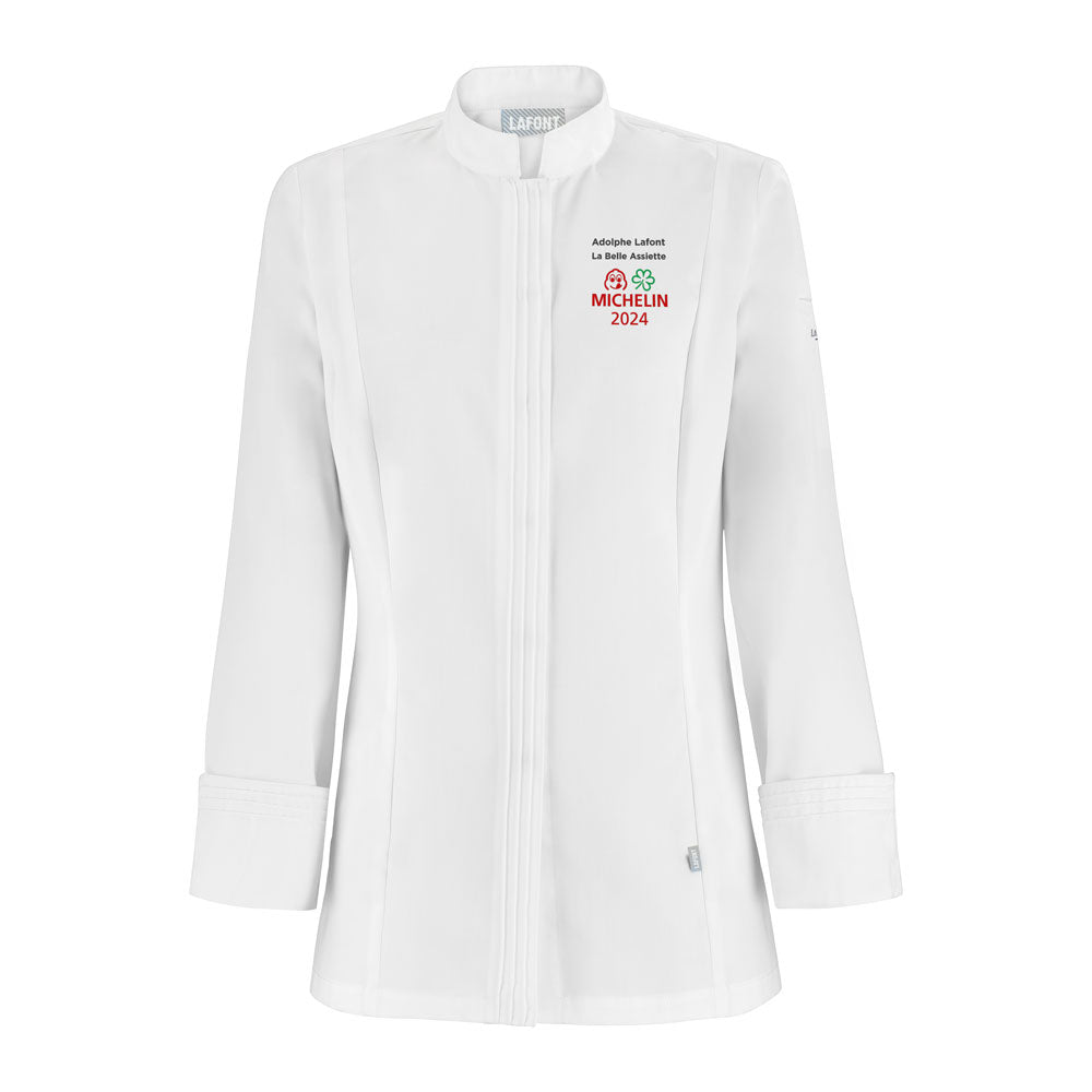 CRISTAL Chaqueta de chef de manga larga para mujeres