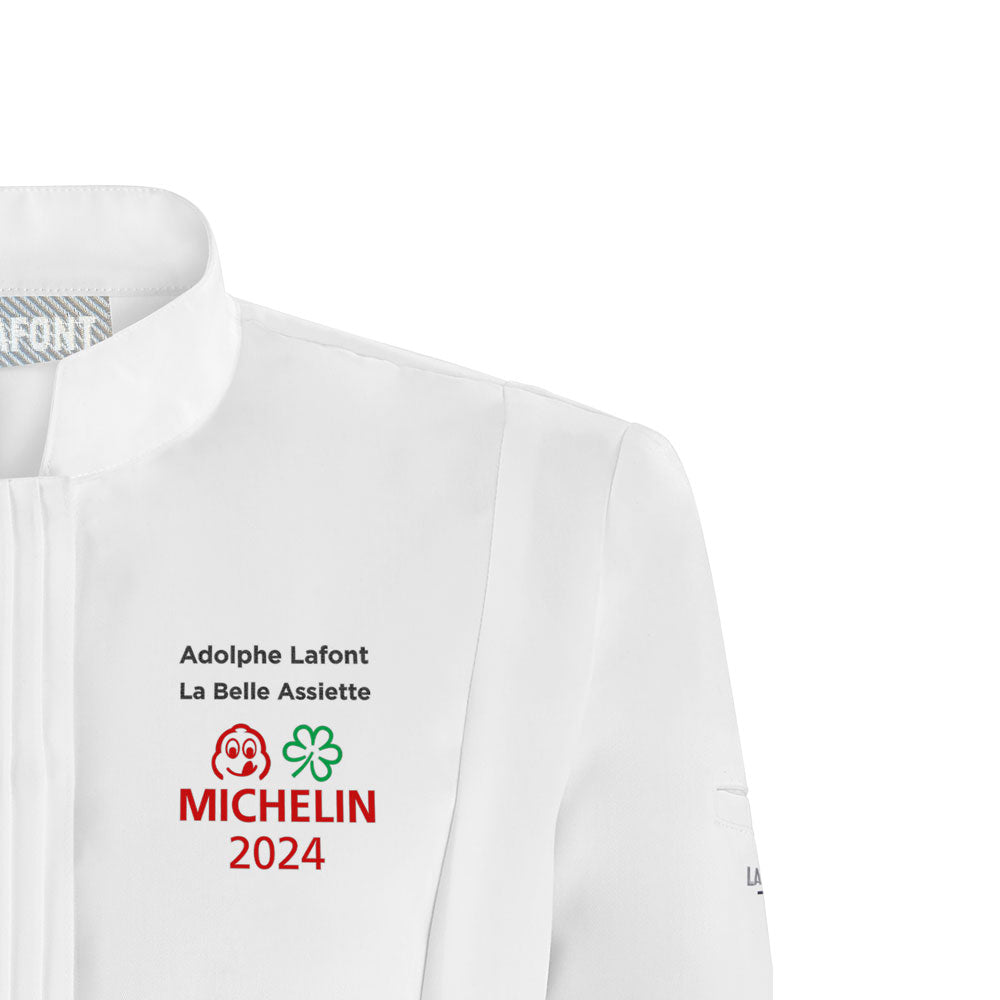 CRISTAL Chaqueta de chef de manga larga para mujeres