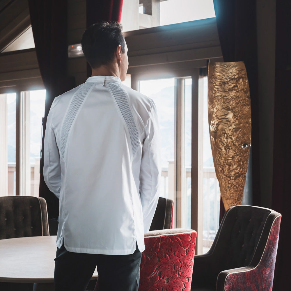 MARJORAM Chaqueta de chef de manga larga para hombre