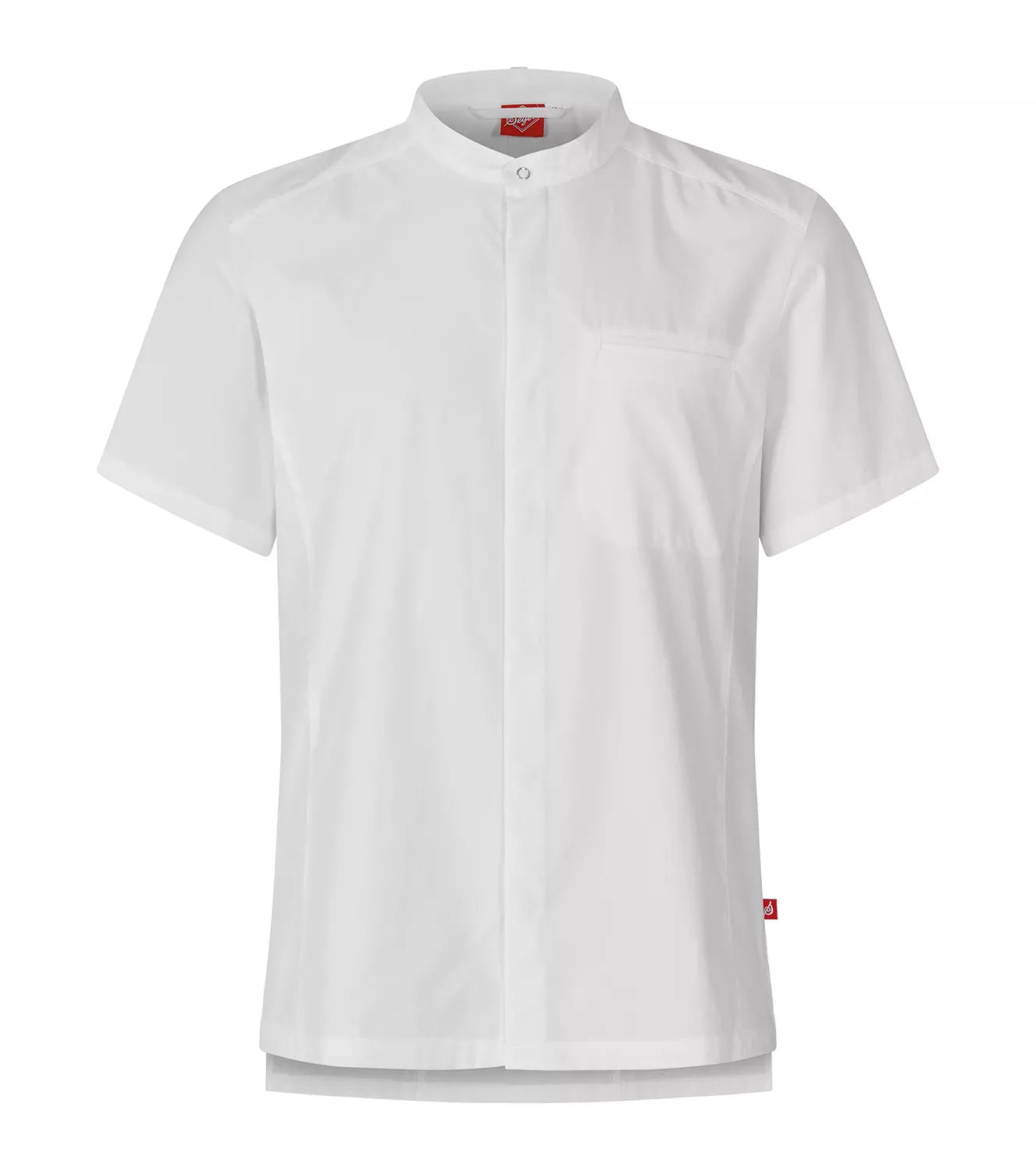 1006 Camisa de chef con acción elástica (unisex) - Blanca