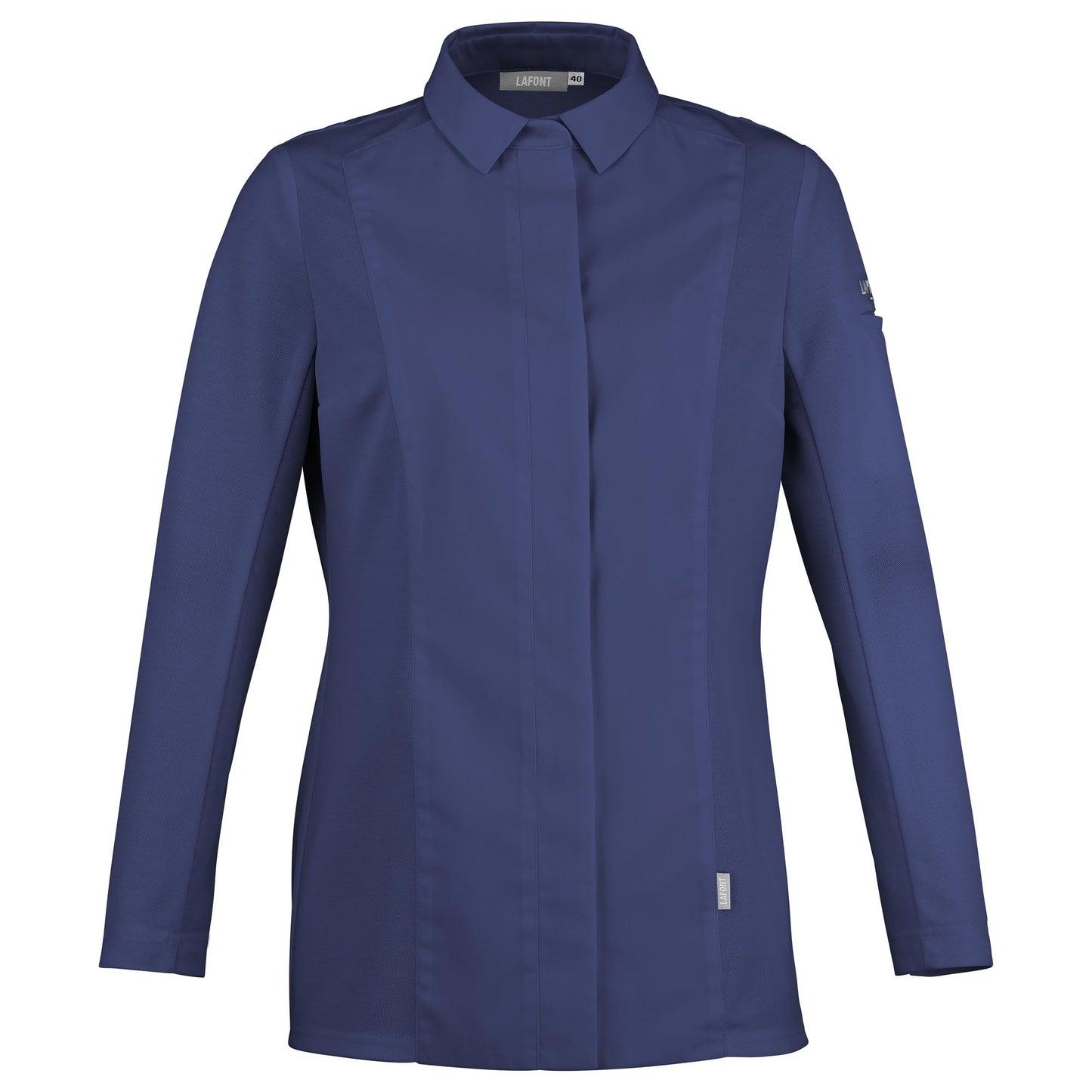 CHIVES2 women's long sleeve chef jacket in navy by Lafont