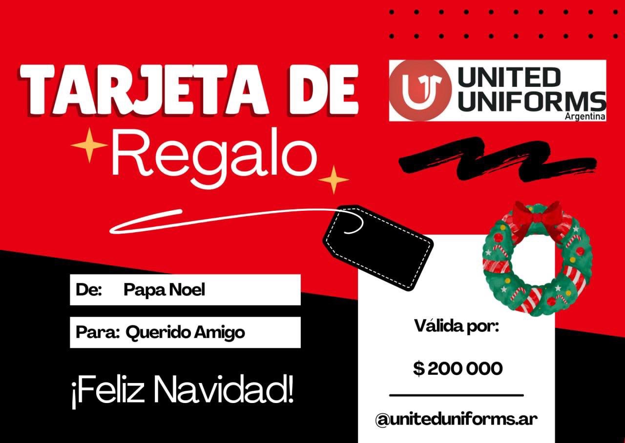 Tarjeta de Regalo United Uniforms ¡Feliz Navidad!